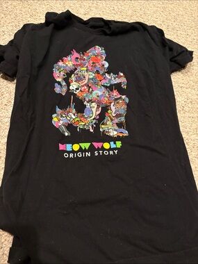 Meow Wolf Black Short-Sleeve Graphic Tee - Origin Story
